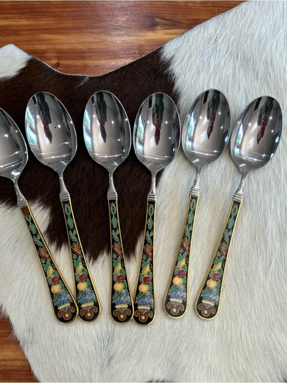 Villeroy & Boch Gallo Edelstahl Cutlery Rare Cloisonné Fork Spoon Butter knife